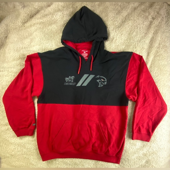 Dodge Men's 1320 Hellcat Redeye Sweatshirt Hoodie 3XL Red and Black - Picture 1 of 8